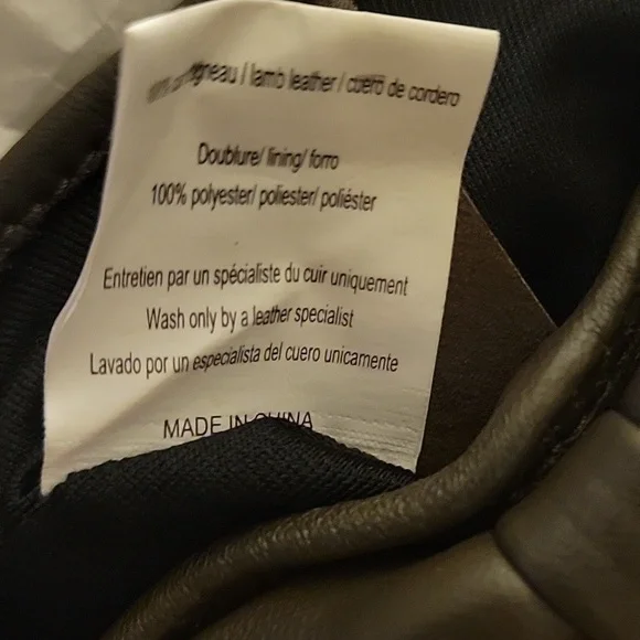 SANDRO Lamo Leather Gloves